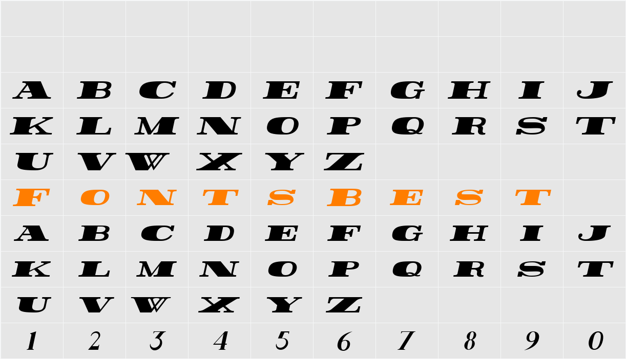 Rider Character Map