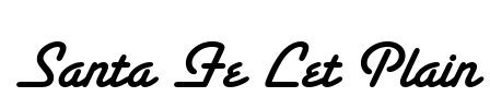 Santa Fe Let Plain Font Image