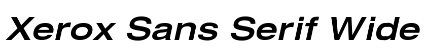 Xerox Sans Serif Wide