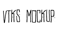 Vtks MockUp Font Image