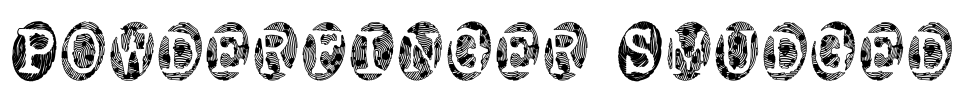 Powderfinger Smudged Font Image