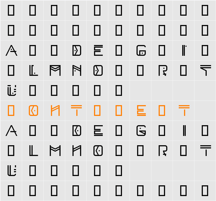 Toni Demo Character Map
