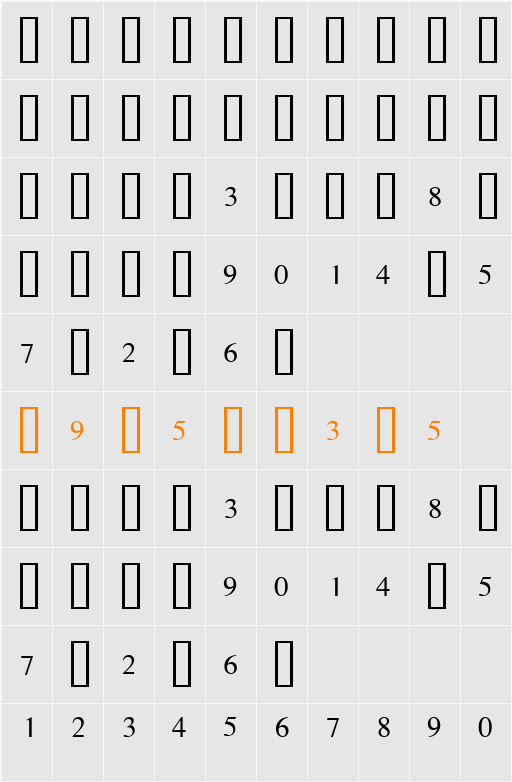 Lauderdale Character Map