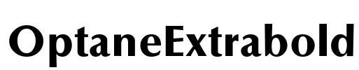 OptaneExtrabold Font Image