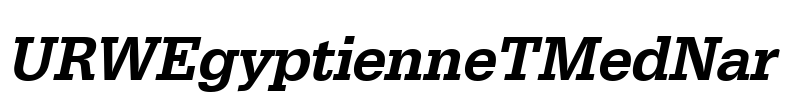 URWEgyptienneTMedNar Font Image