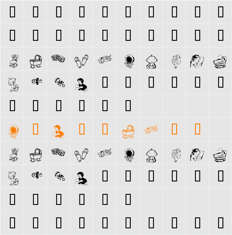KR Baby Love Character Map