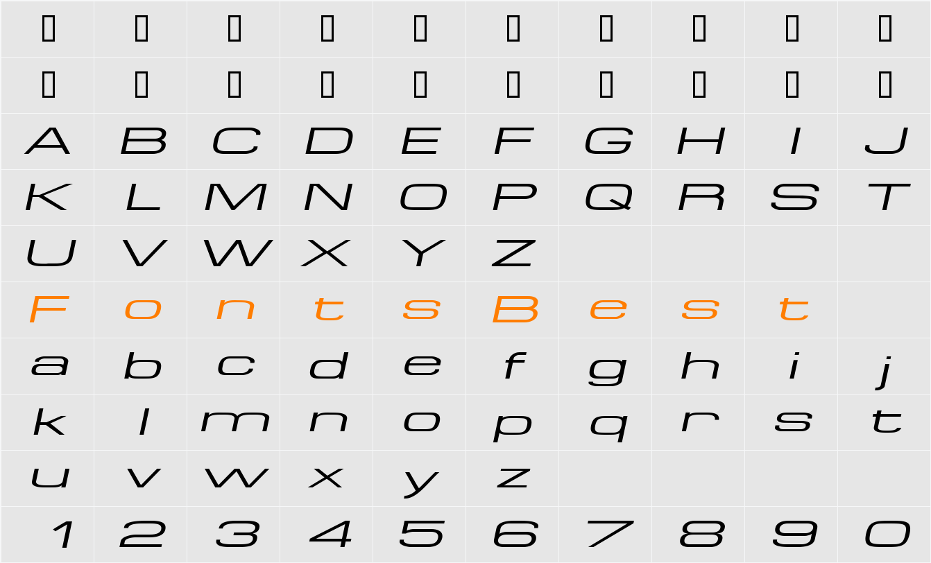 SpaceOutExtended Character Map