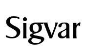 Sigvar Font Image