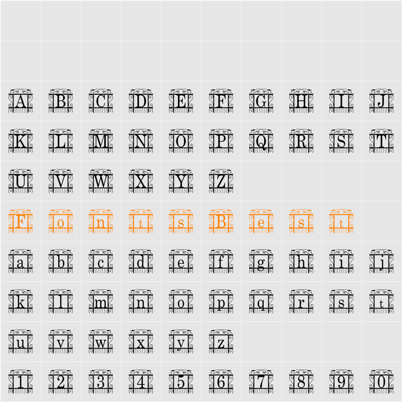 The Garden Character Map
