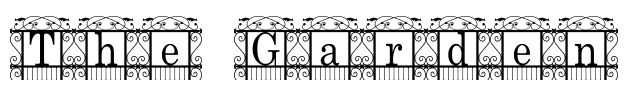 The Garden Font Image
