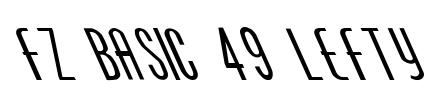 FZ BASIC 49 LEFTY Font Image