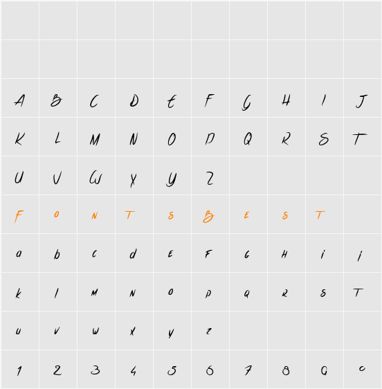 les Sensations de Cerise Character Map