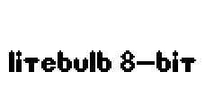 Litebulb 8-bit Font Image