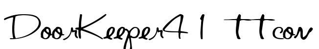 DoorKeeper41 ttcon Font Image