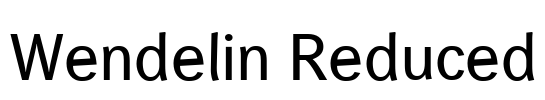 Wendelin Reduced Font Image
