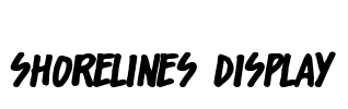 Shorelines Display Font Image