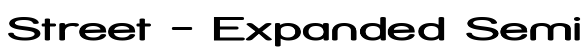 Street - Expanded Semi Font Image