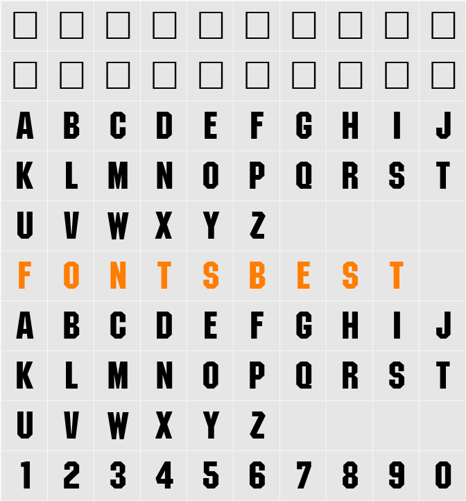 Machine Character Map