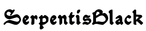 SerpentisBlack Font Image