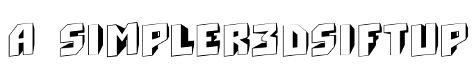 a_Simpler3DSiftUp Font Image