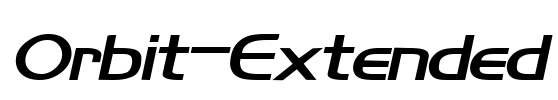 Orbit-Extended Font Image