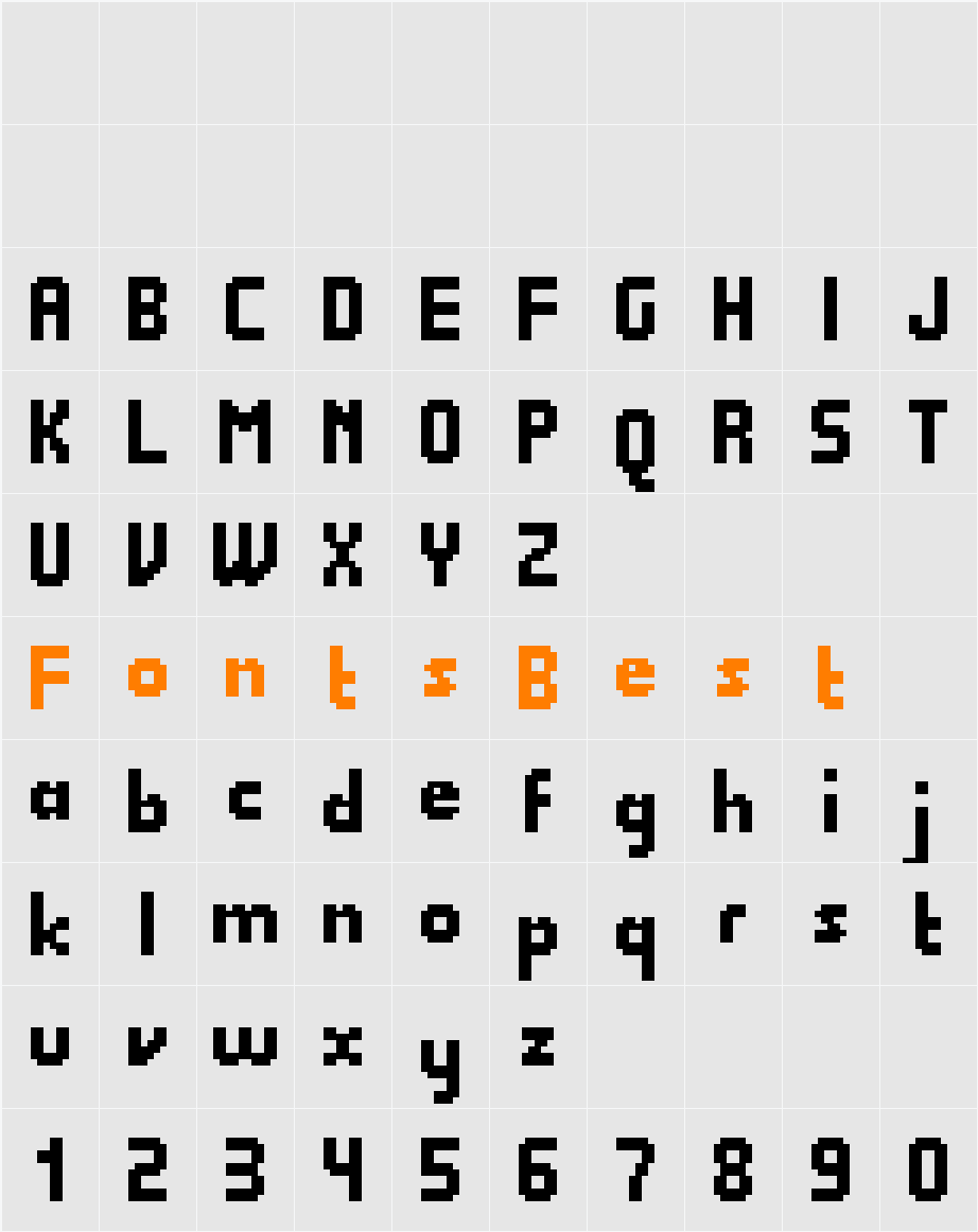 Quadrit Character Map