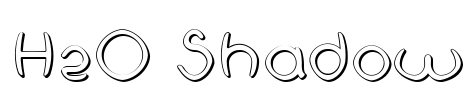 H2O Shadow Font Image