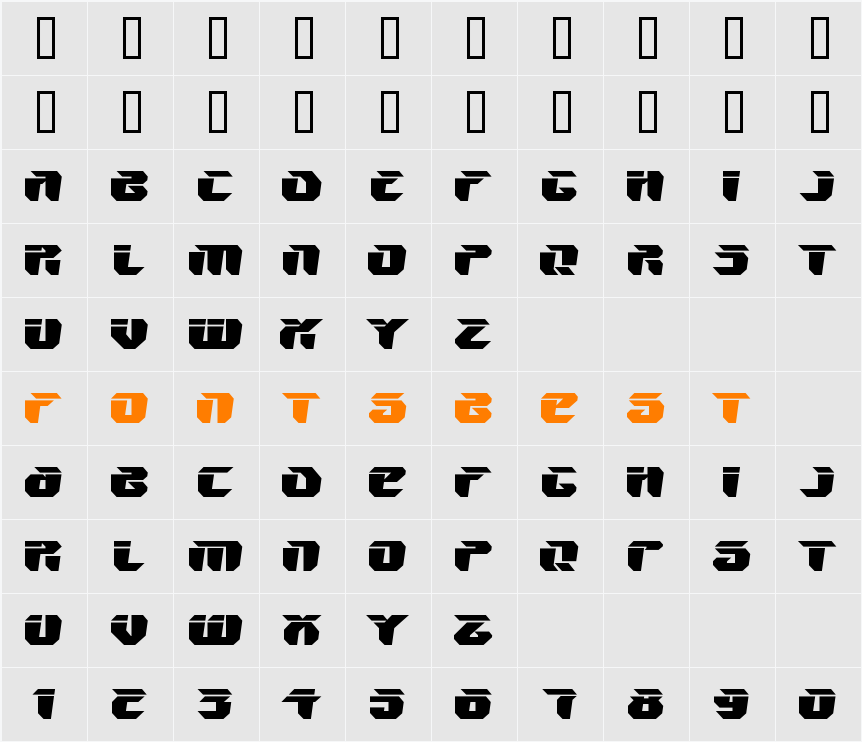 V5 Ampon Character Map