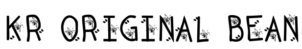 KR Original Bean Font Image