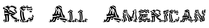 RC All American Font Image