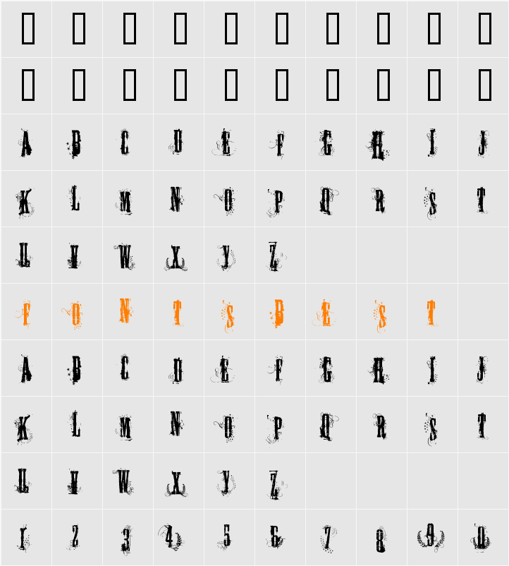 FUCK YOU LAS VEGAS Character Map