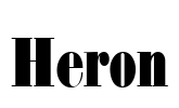 Heron Font Image