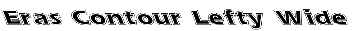 Eras Contour Lefty Wide Font Image