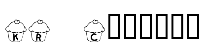 KR Cupcake Font Image