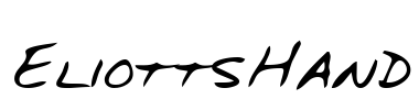 EliottsHand Font Image