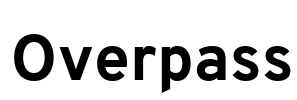 Overpass Font Image