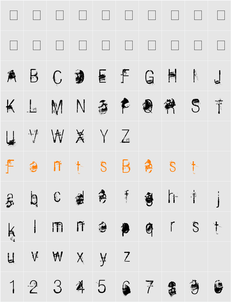 The Last Soundtrack Character Map