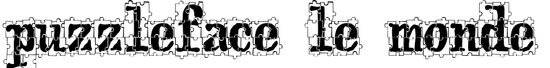 puzzleface le monde Font Image