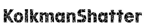 KolkmanShatter Font Image