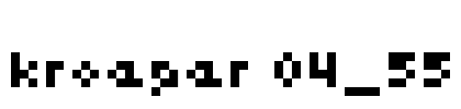 kroeger 04_55 Font Image