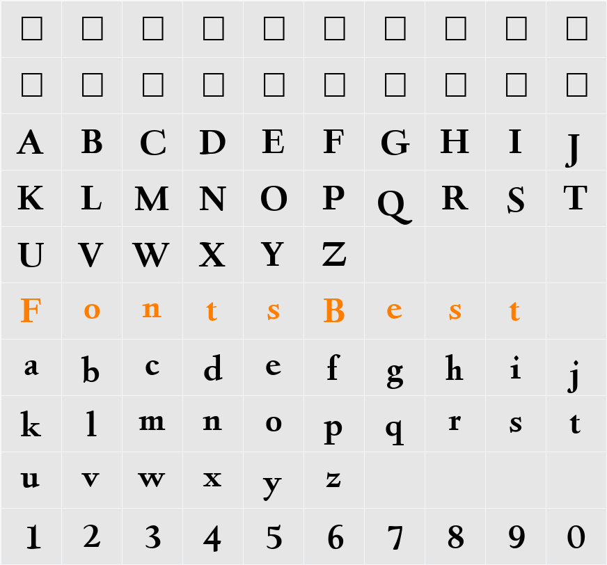 Deemster Character Map