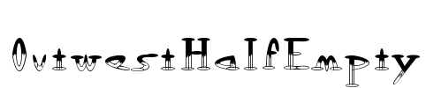 OutwestHalfEmpty Font Image