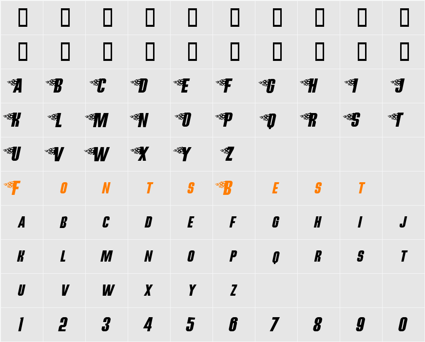Hot Rod Gang BV Character Map