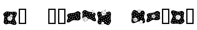 KR Space Dings Font Image
