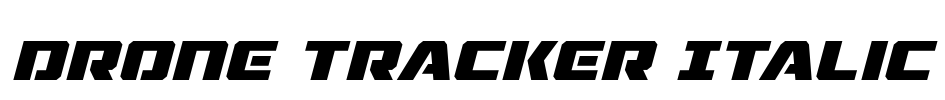 Drone Tracker Italic