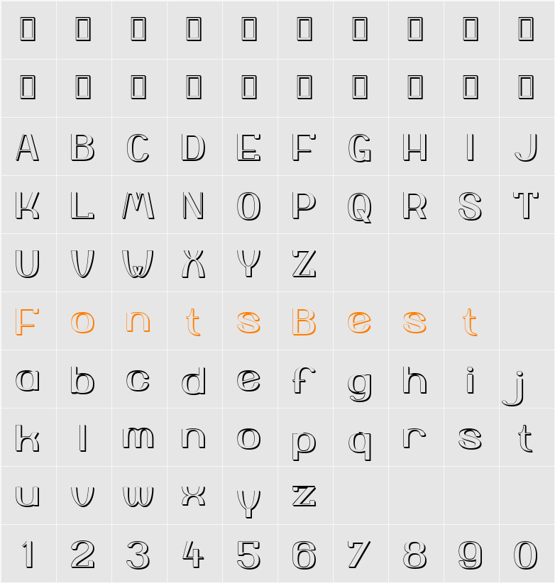 Yiggivoo Unicode 3D Character Map