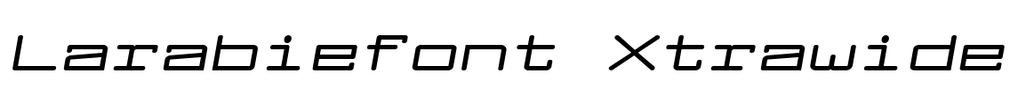 Larabiefont Xtrawide Font Image
