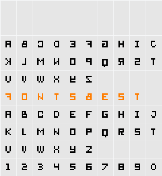 bitmirror Character Map