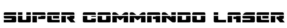 Super Commando Laser Font Image