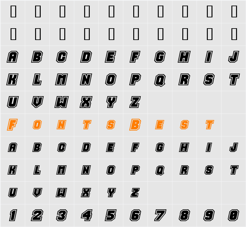 Jersey-Extended Character Map